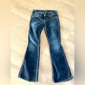 Women’s Silver Flare Jeans